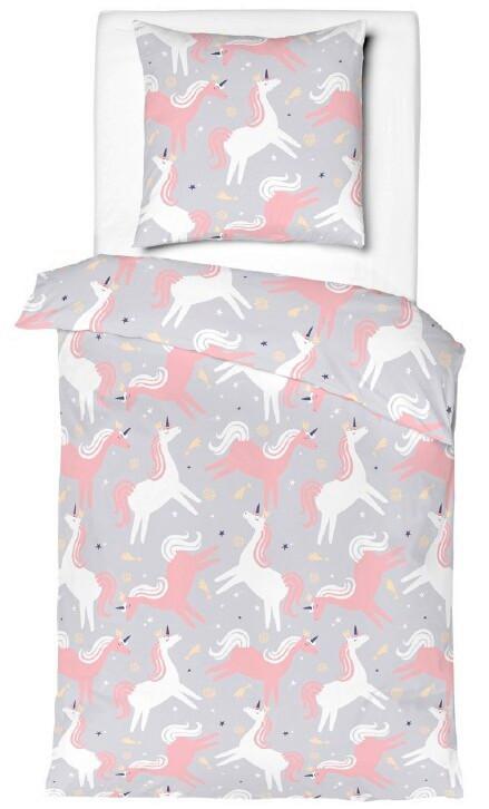 DĚTSKÉ POVLEČENÍ EINHORN - světle šedá, textil (140/200cm) - Mömax