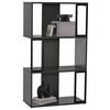 Regál MARBELLA, antracit/čierna - černá, Moderní, kov/kompozitní dřevo (60/106/30cm) - Mömax