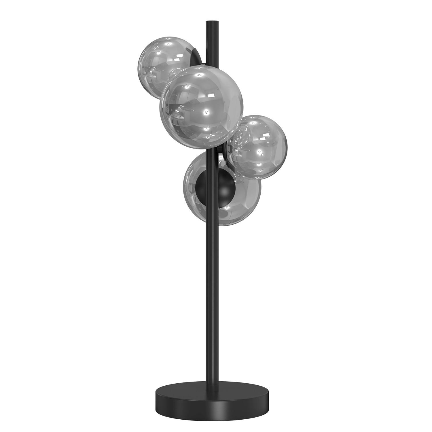 Tischleuchte Paloma Schwarz L: 24 Cm