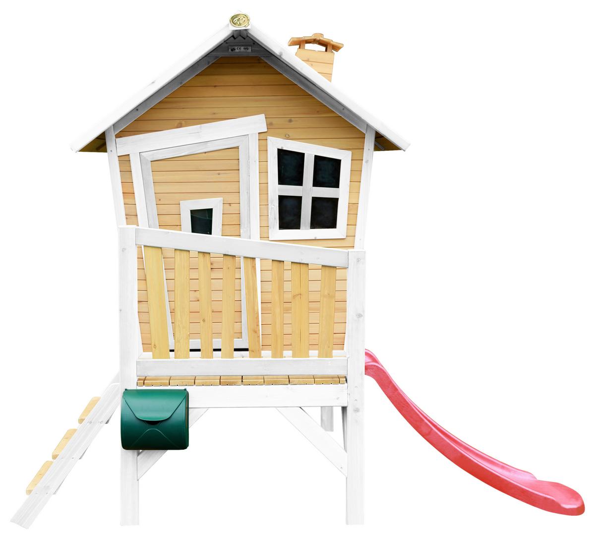 Spielhaus A030.045.21 - Rot/Braun, KONVENTIONELL, Holz/Kunststoff (264/203/177cm) - Ambia Garden