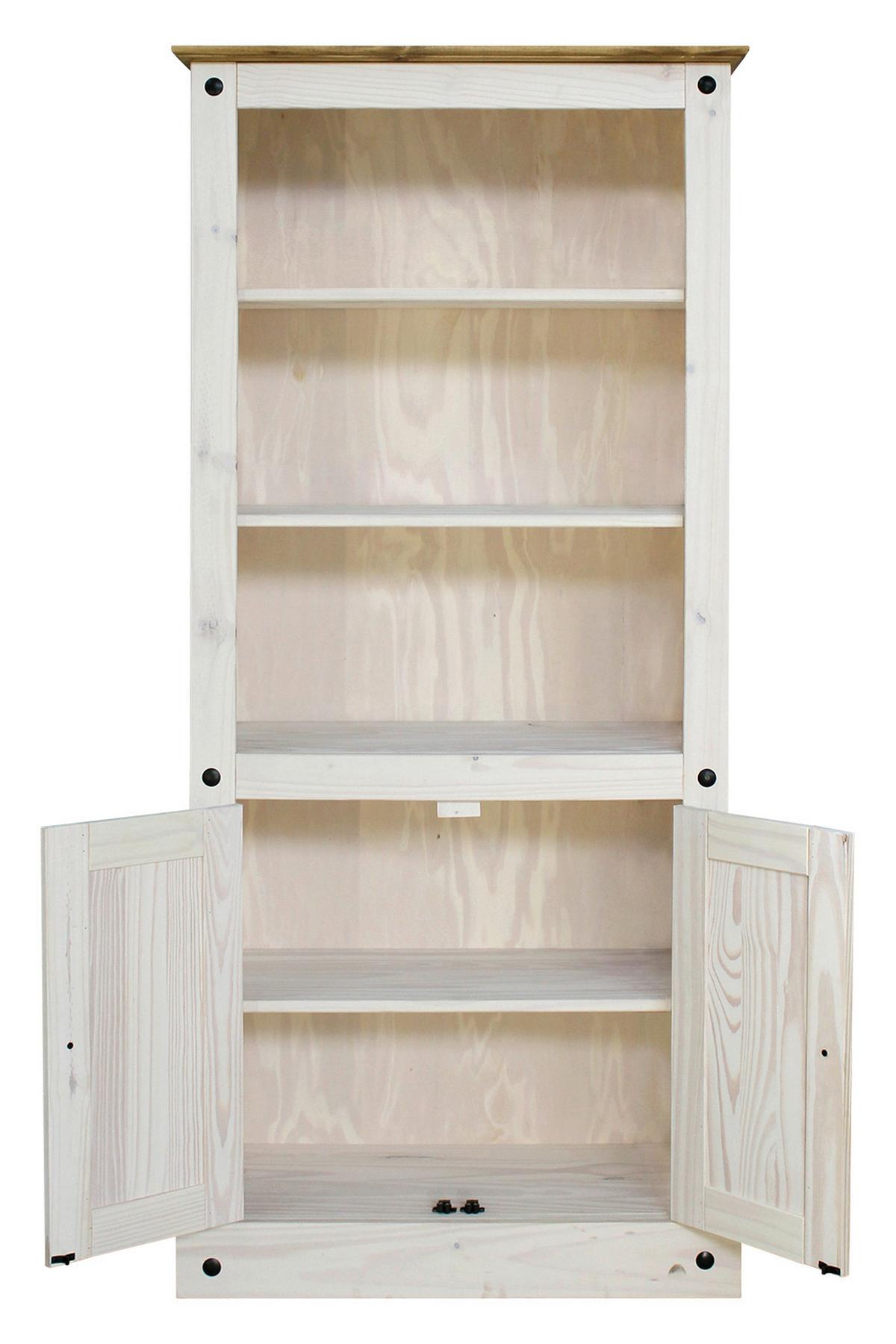 Aktenregal Weiß B: 81cm - Weiß, Natur, Holz (81/177/38cm) - Livetastic