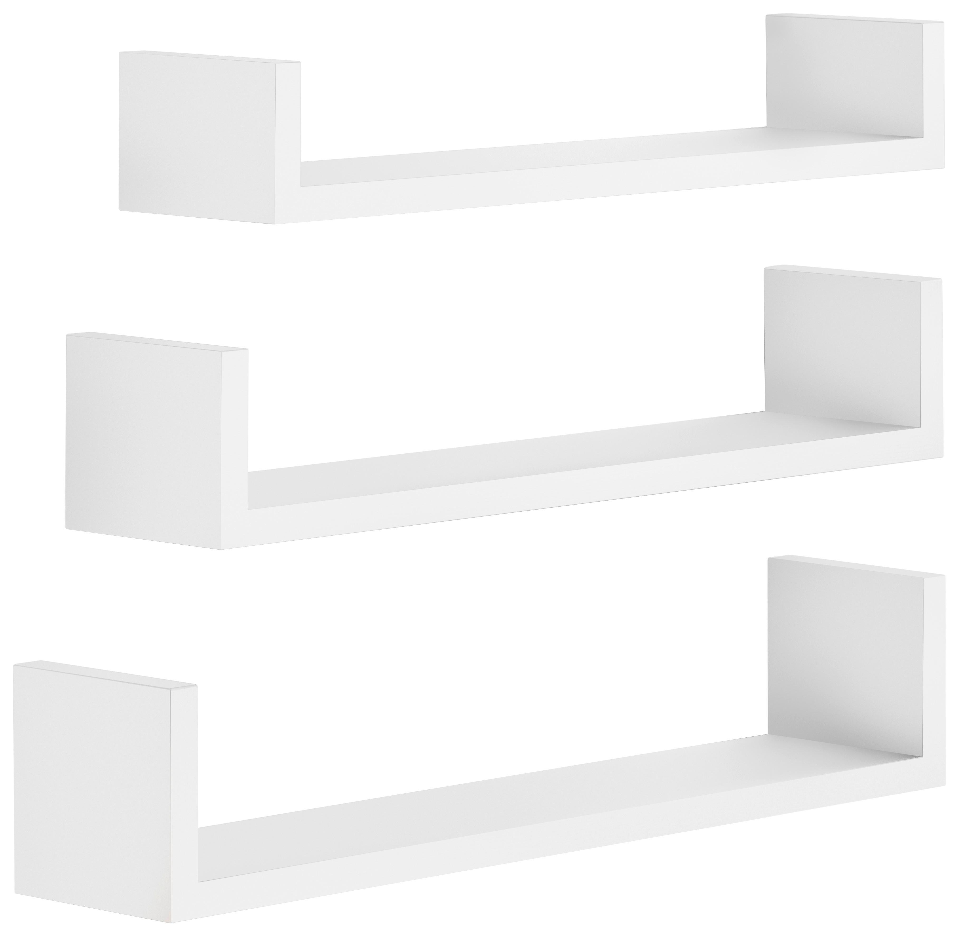 Wandboard Trinita Weiß B: 58 Cm - Weiß, MODERN, Holzwerkstoff (58/11,8/12cm)