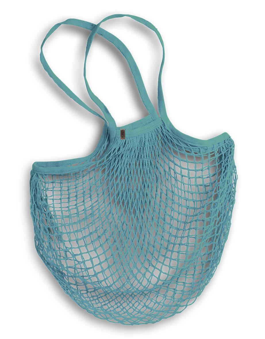 NÁKUPNÁ TAŠKA PUNTA - modrá/čierna, Konventionell, textil (32/38cm) - Zandiara