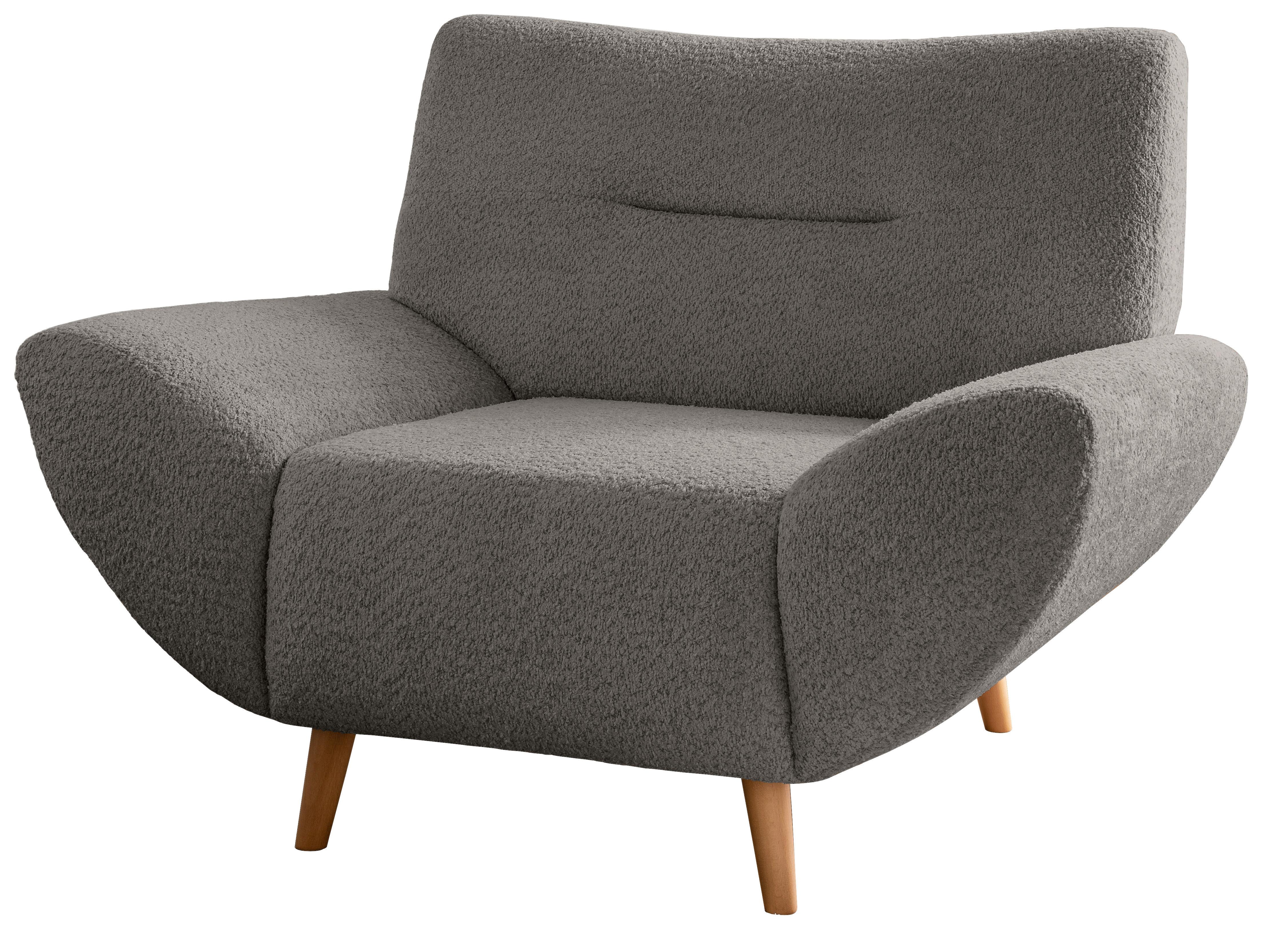 Sessel Drago, Anthrazit B: 111 Cm - Wildeiche/Anthrazit, KONVENTIONELL, Textil (111/81/90cm) - MID.YOU