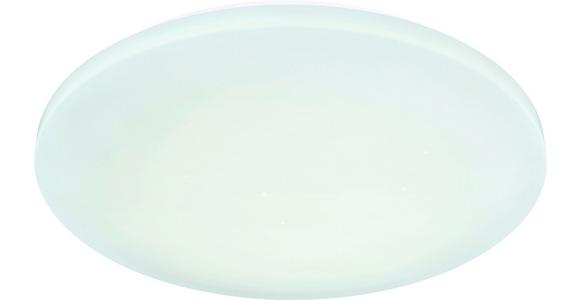 Led-deckenleuchte Hanna Ø 50 Cm Mit Farbwechsler - Opal/Weiß, MODERN, Kunststoff/Metall (50/7cm) - Luca Bessoni