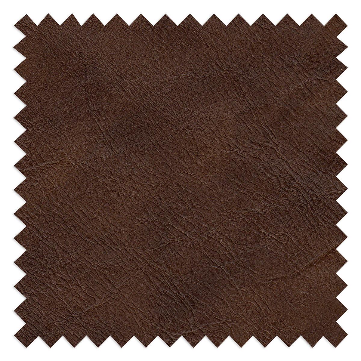 Ecksofa Spring Dunkelbraun Chrom S: 273x250cm - Chromfarben/Dunkelbraun, Design, Leder (273/250cm) - Livetastic