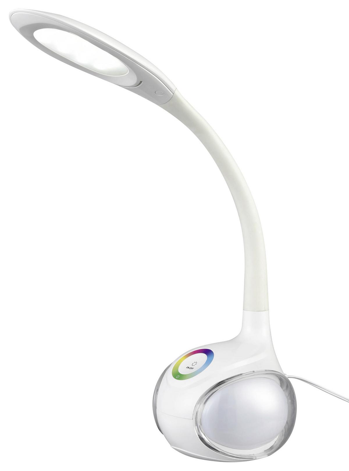 Lampa LED na psací stůl Nihat V:51cm, 5 Watt - bílá, plast (13,5/53cm) - Mömax