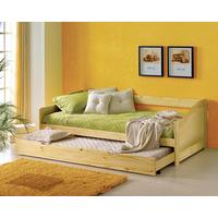 STAURAUMBETT Naturfarben 90x200 cm - Naturfarben, Natur, Holz (90/200cm) - Livetastic