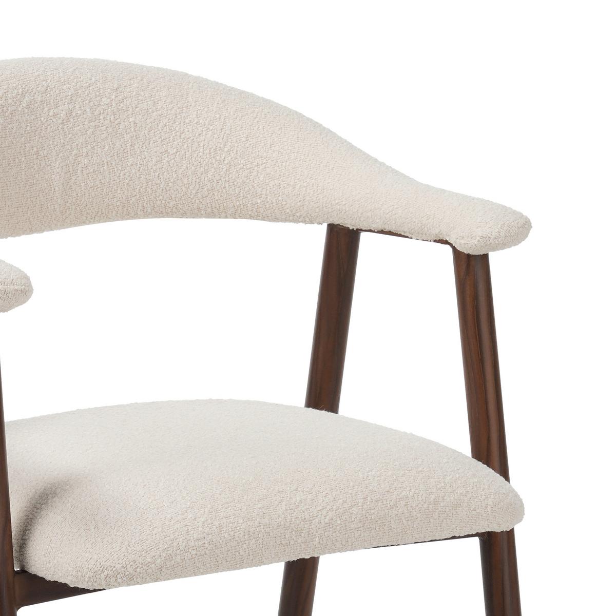ARMLEHNSTUHL-SET Suki Elfenbein B: 55cm - Elfenbein, MODERN, Textil/Metall (55/82/55cm) - Livetastic