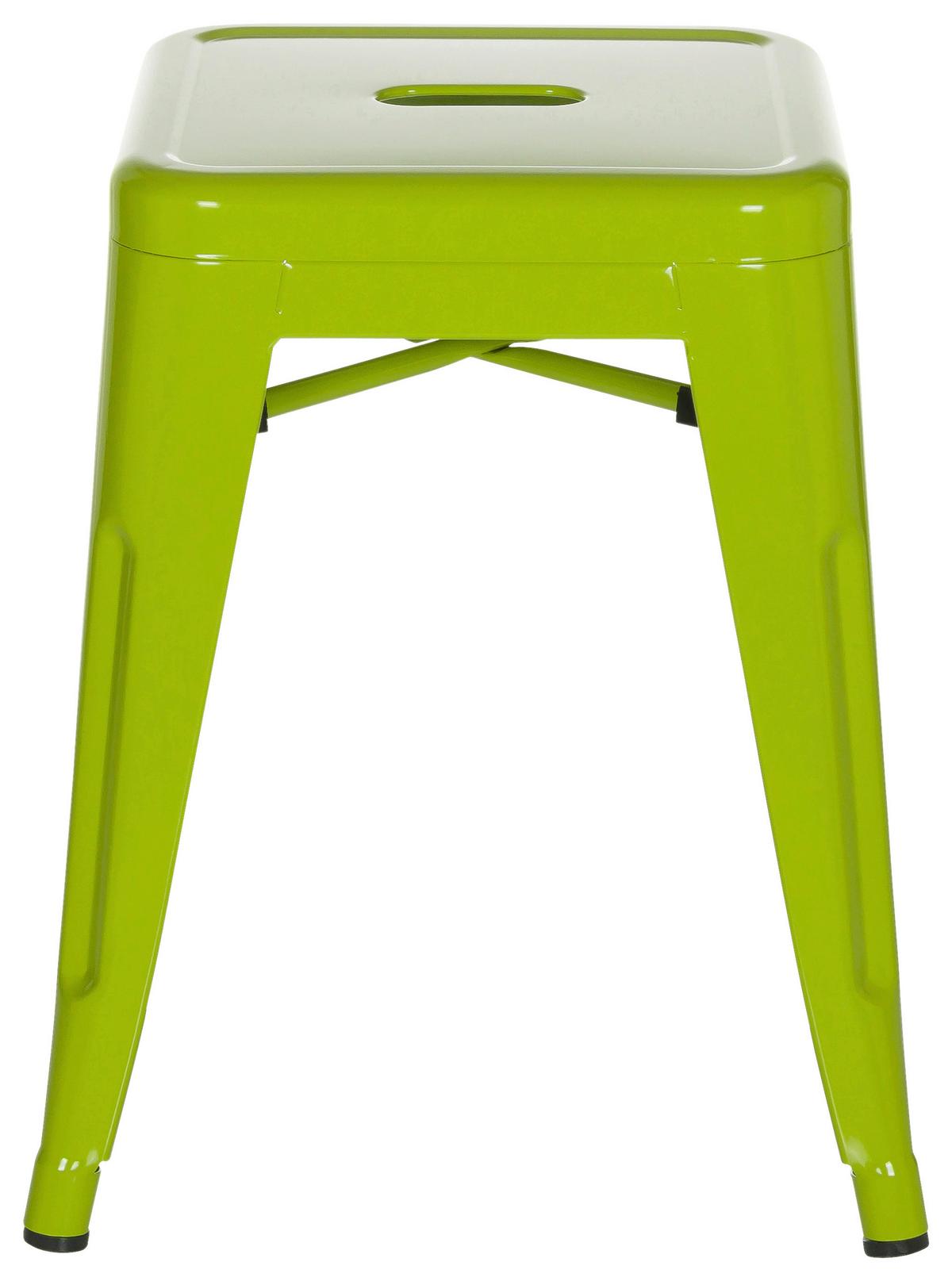 Hocker Vantaggio Stahl Grün H: 46 Cm Stapelbar - Grün, Basics, Metall (39/46/39cm) - MID.YOU