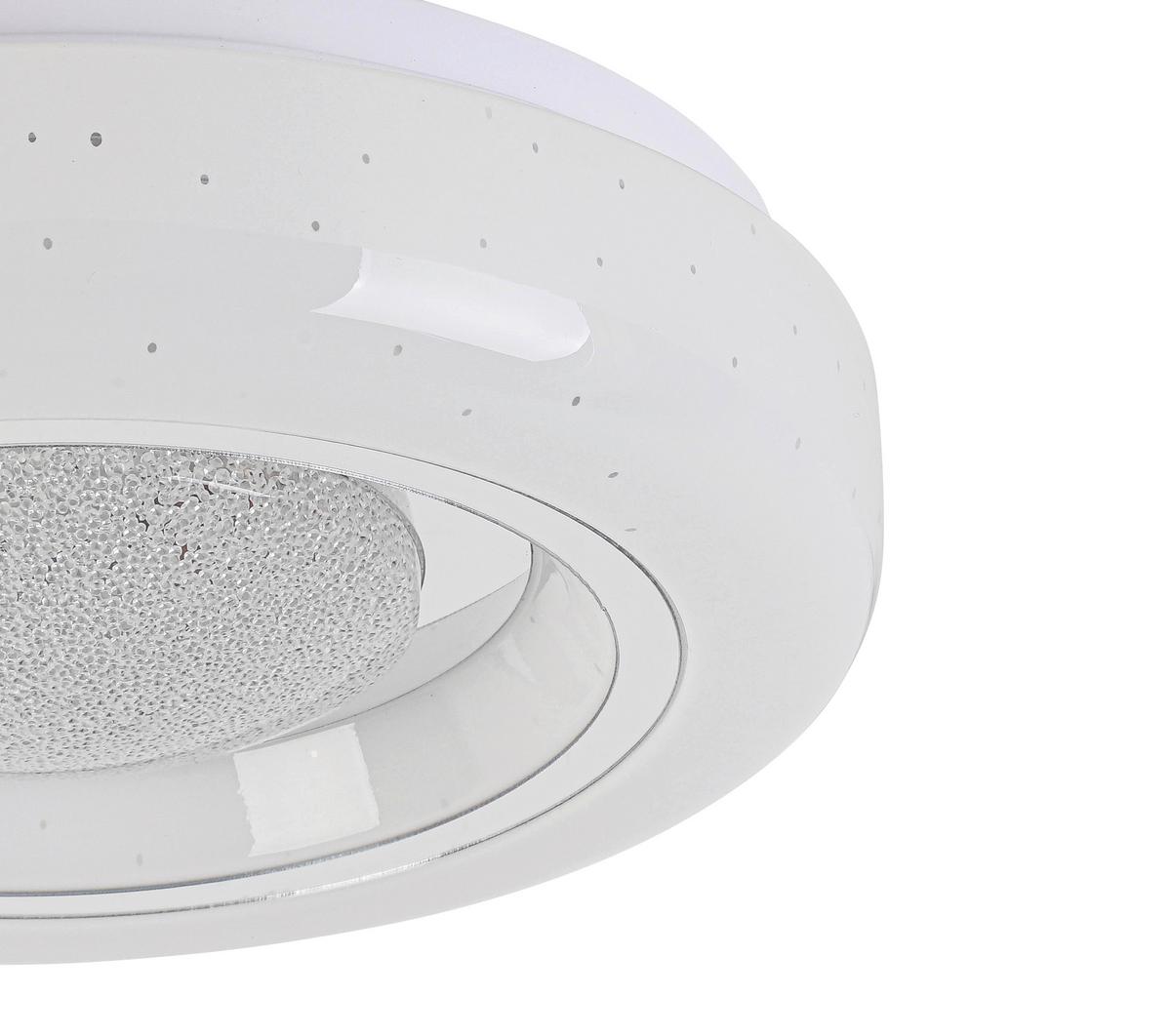 STROPNÍ LED SVÍTIDLO ALI - bílá/barvy chromu, Moderní, kov/plast (26/5,5cm) - Mömax