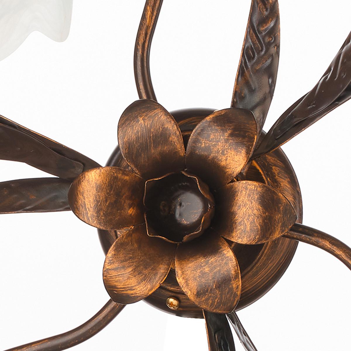 Deckenleuchte 4240/Pl3 - Bronzefarben, KONVENTIONELL, Glas/Metall (55/55/18cm)