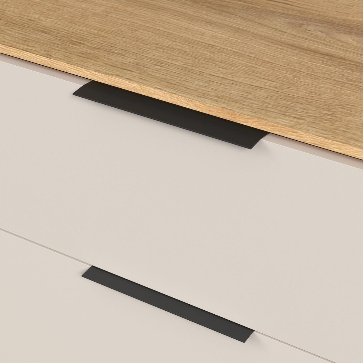 Sideboard King Eichefarben/Kaschmir B: 170cm - Kaschmir/Eichefarben, MODERN, Holzwerkstoff (170/90/40cm)