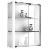 ZÁVESNÁ VITRÍNA UDINA - čierna/biela, Konventionell, drevo/plast (60/80/25cm) - MID.YOU