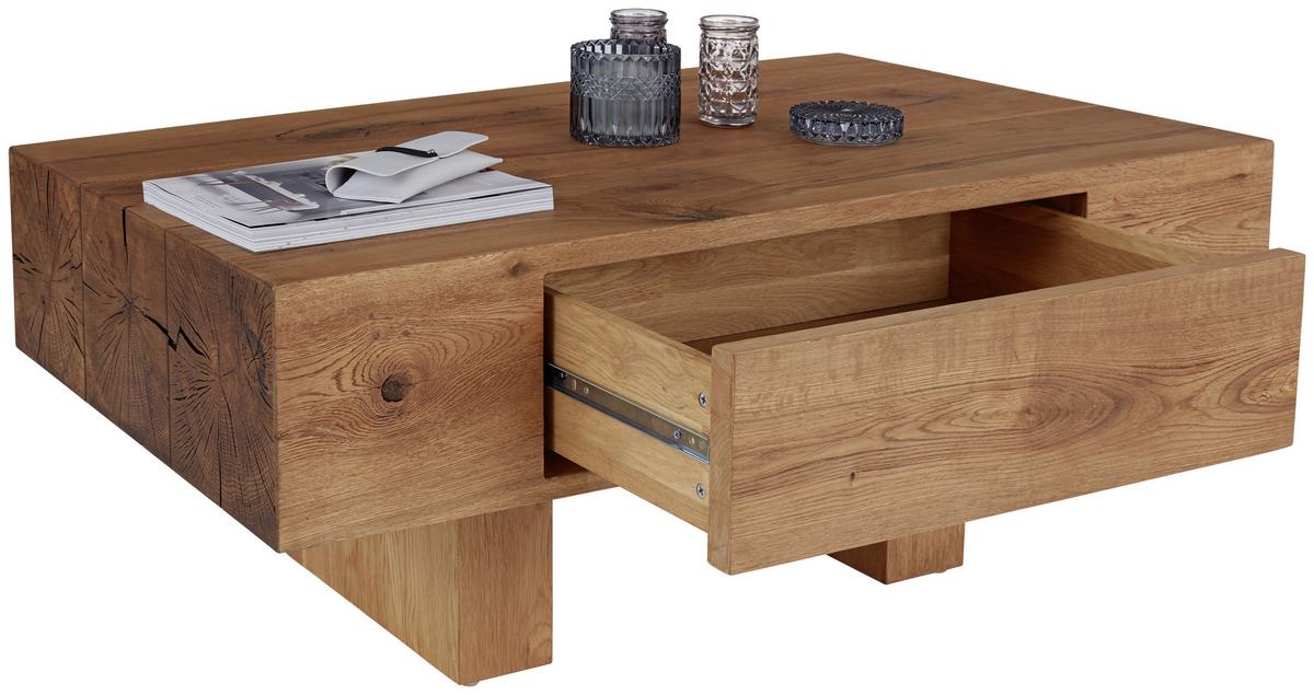 Dohányzóasztal Nature - tölgyfa színű, Modern, faalapú anyag (110/40/60cm)