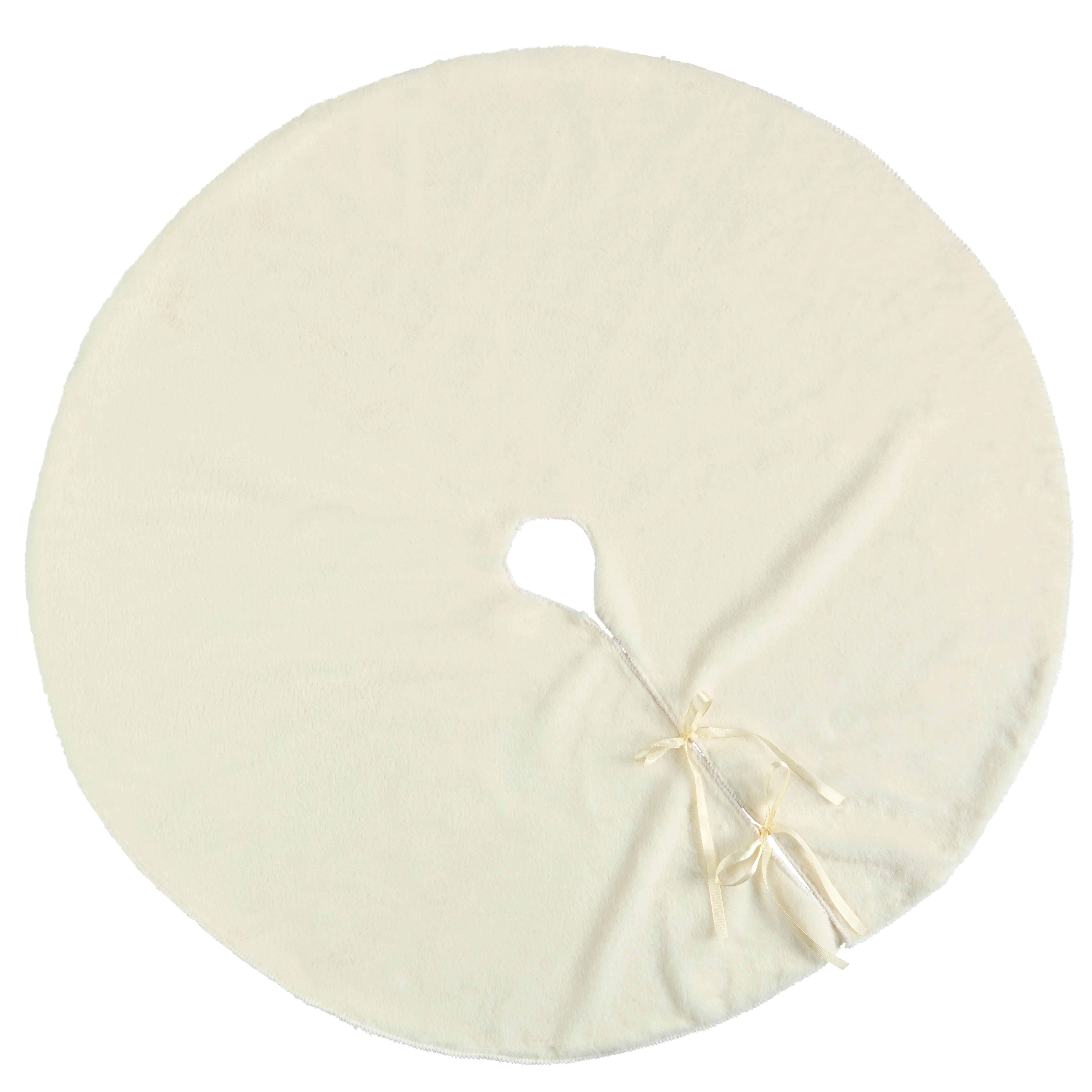 DEČKA K VÁNOČNÍMU STROMEČKU SVEN - bílá, textil (90cm) - Mömax