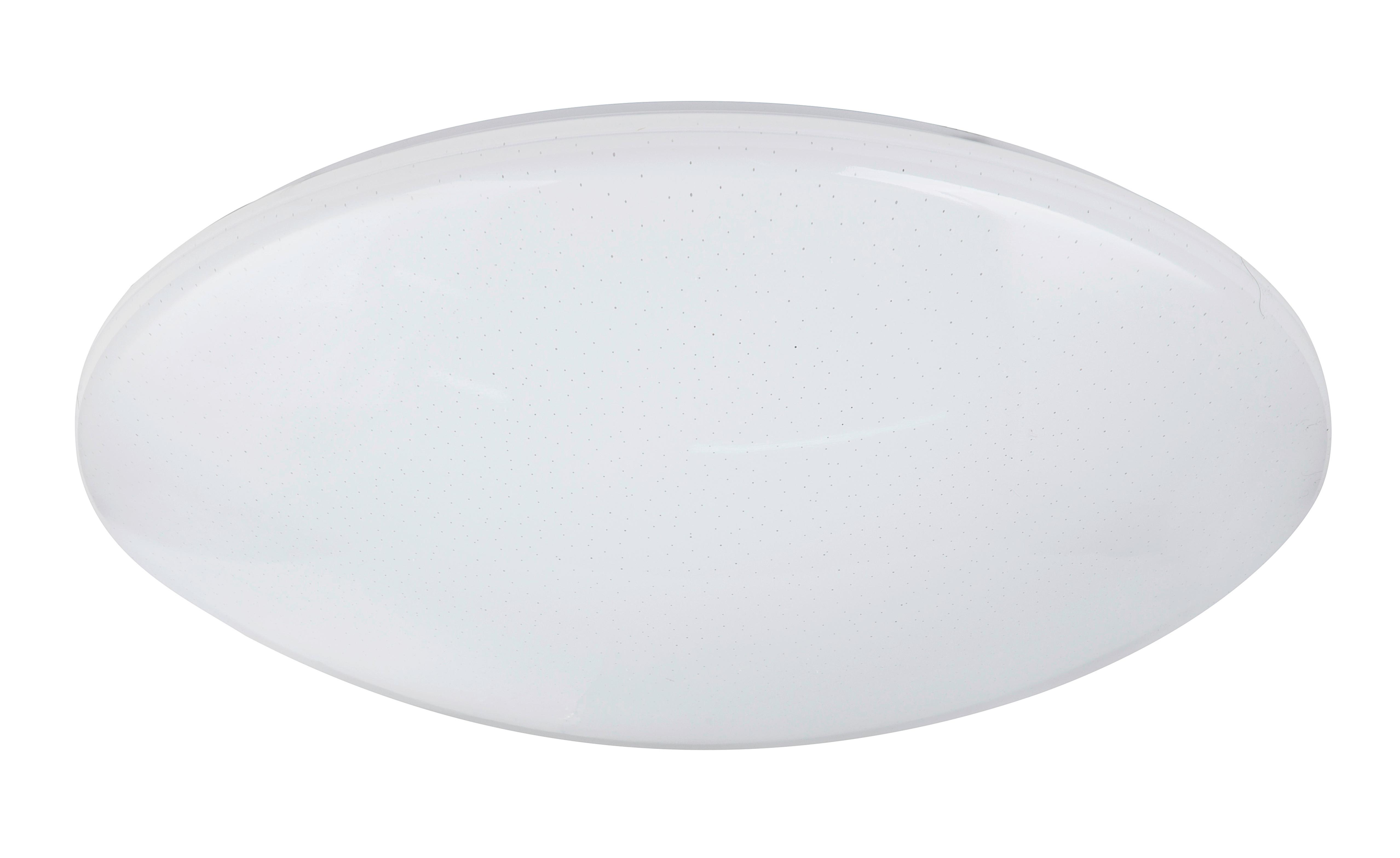 Led-deckenleuchte Opal Weiß D: 50 Cm - Opal/Weiß, Basics, Kunststoff/Metall (50/12cm) - Globo