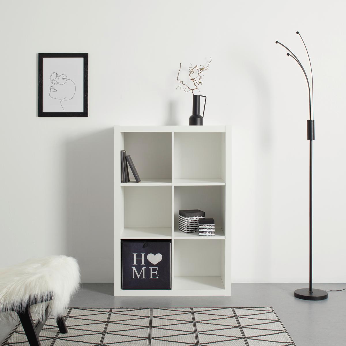 DĚLICÍ STĚNA STYLE - bílá, Konvenční, kompozitní dřevo (77/112/38cm) - Mömax