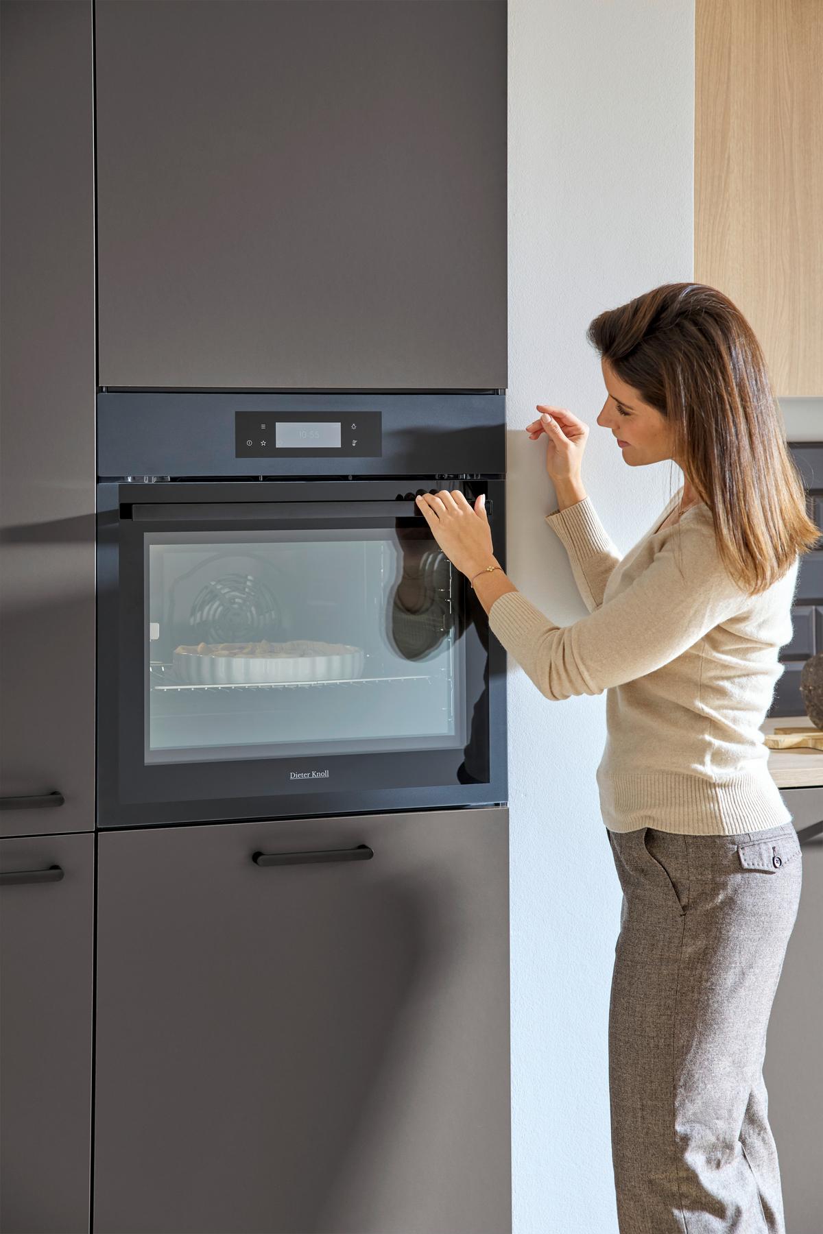 Vstavaná rúra DKB39906MK - čierna, Basics, kov/sklo (59,4/59,4/56,9cm) - Dieter Knoll