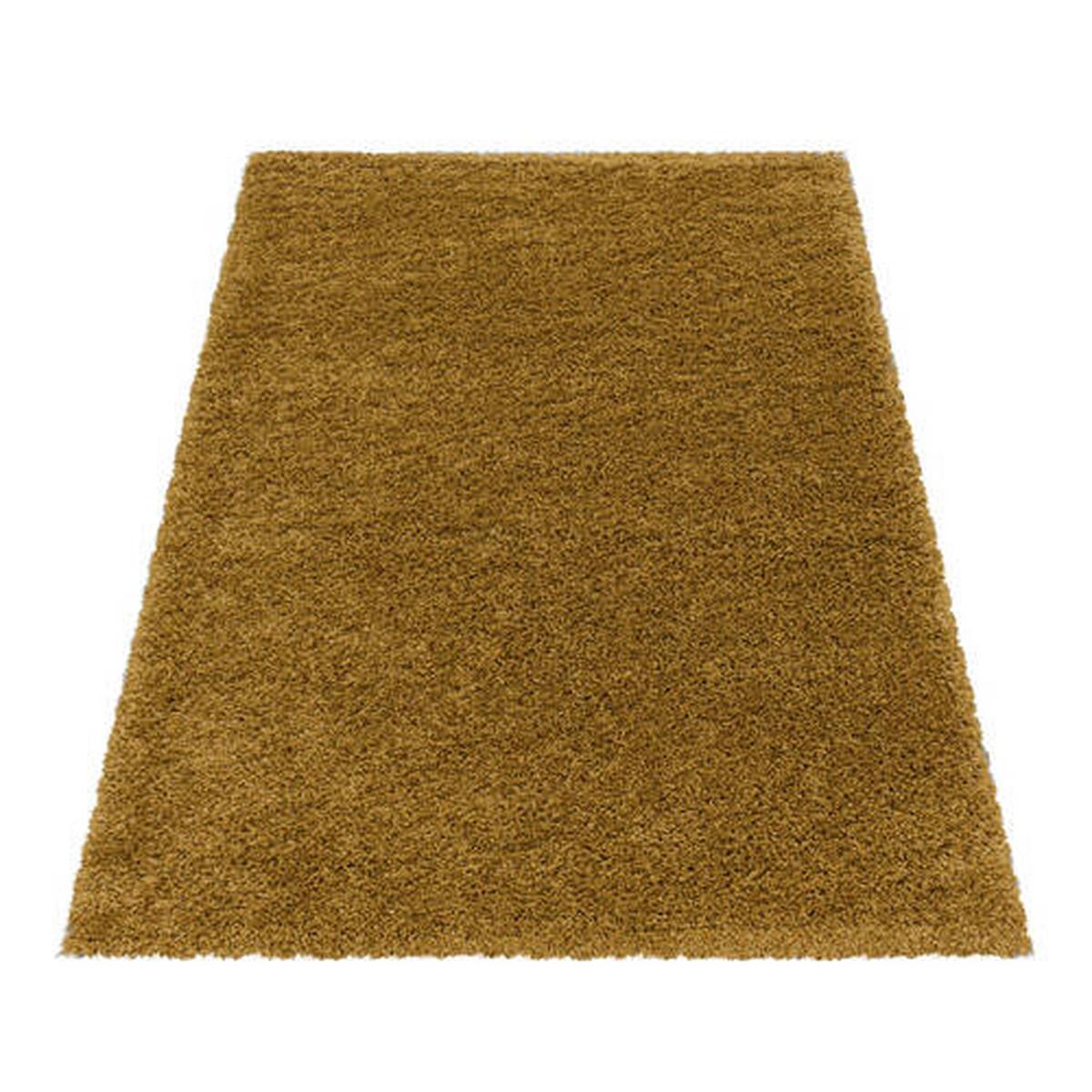 Hochflorteppich Sydney Goldfarben 80x150 cm - Goldfarben, Basics, Textil (80/150cm)