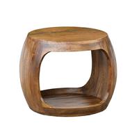 Príručný stolík, mangové drevo - hnedá, Design, drevo (50/50/40cm) - MID.YOU