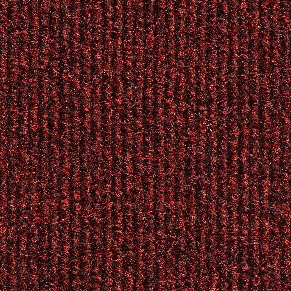 Teppichfliese Rot Solid Rib 50x50 Cm Florhöhe 2,5 Mm - Basics, Textil (50/50cm)