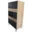 Kommode B: 78 cm Naturfarben - Anthrazit/Schwarz, Basics, Holzwerkstoff (78/130/39cm) Kommode B: 78 cm Naturfarben - Anthrazit/Schwarz, Basics, Holzwerkstoff (78/130/39cm)