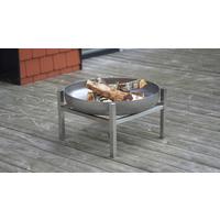 Feuerschale Cube M Edelstahl - Edelstahlfarben, Basics, Metall (63/63/34,5cm)