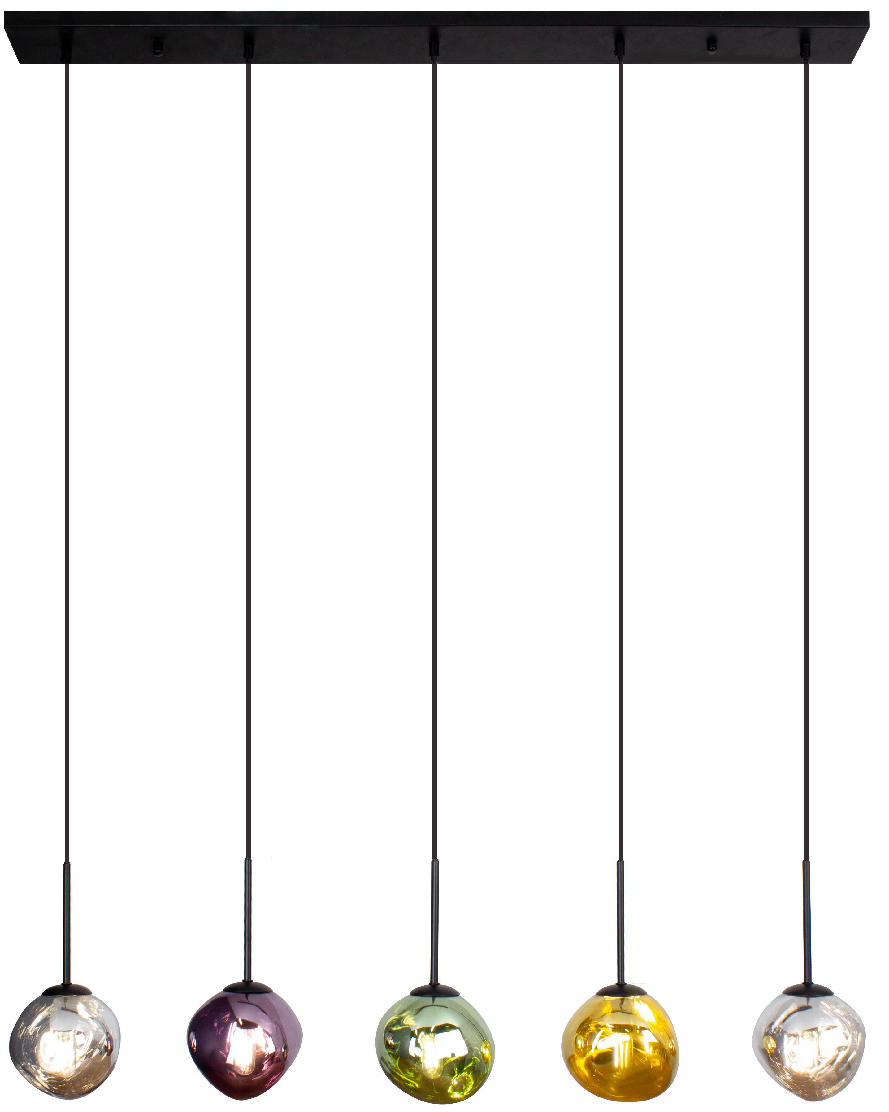 Hängeleuchte Canopus Multicolor L: 115 cm - Multicolor, Basics, Glas (115/15/150cm)