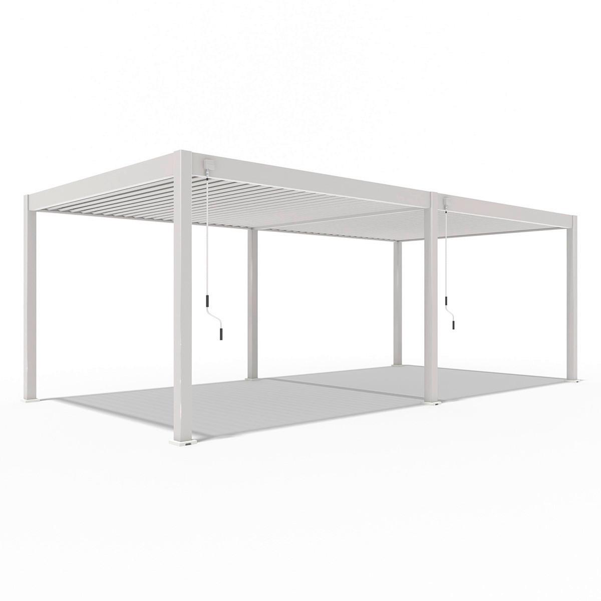 PergoLine Superoir, 360x720 cm wetterbeständig, Ivory sand - Perlmutt, Basics, Metall (360/255/720cm) - Gardenson