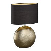 Tischleuchte 50556 Foro - Goldfarben/Schwarz, KONVENTIONELL, Keramik/Kunststoff (34/17/53cm) - Fischer & Honsel