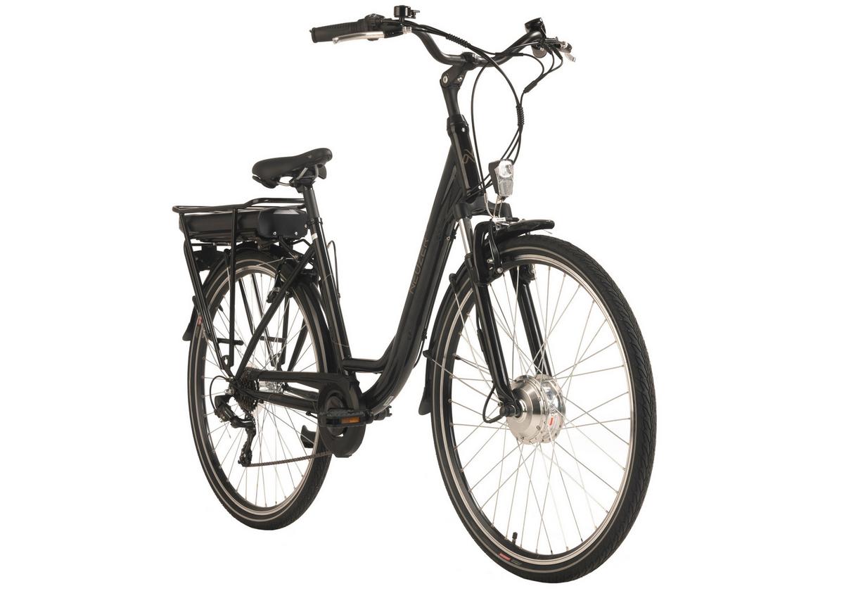Elektrofahrrad E-citybike Hollandia Lido,schwarz,28 Zoll - Schwarz, Basics, Metall (21/116/188cm)