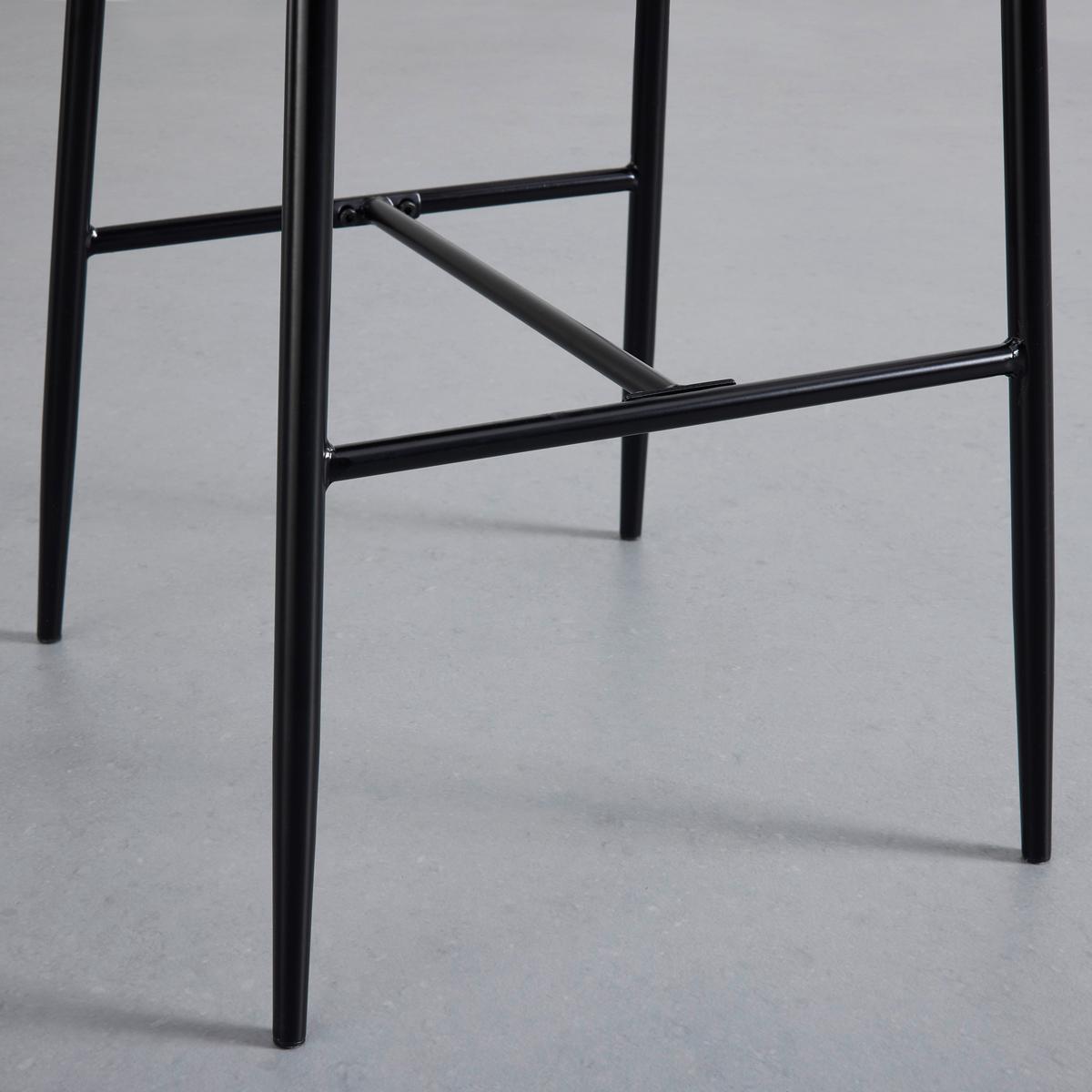 Barová židle NETA šedá - černá/světle šedá, Moderní, kov/dřevo (45cm) - Bessagi Home