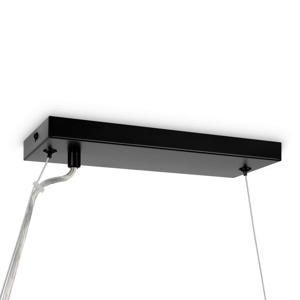 Pendelleuchte Dallas - Schwarz, Trend, Glas/Metall (23,8/22,8/123,5cm) - MAYTONI