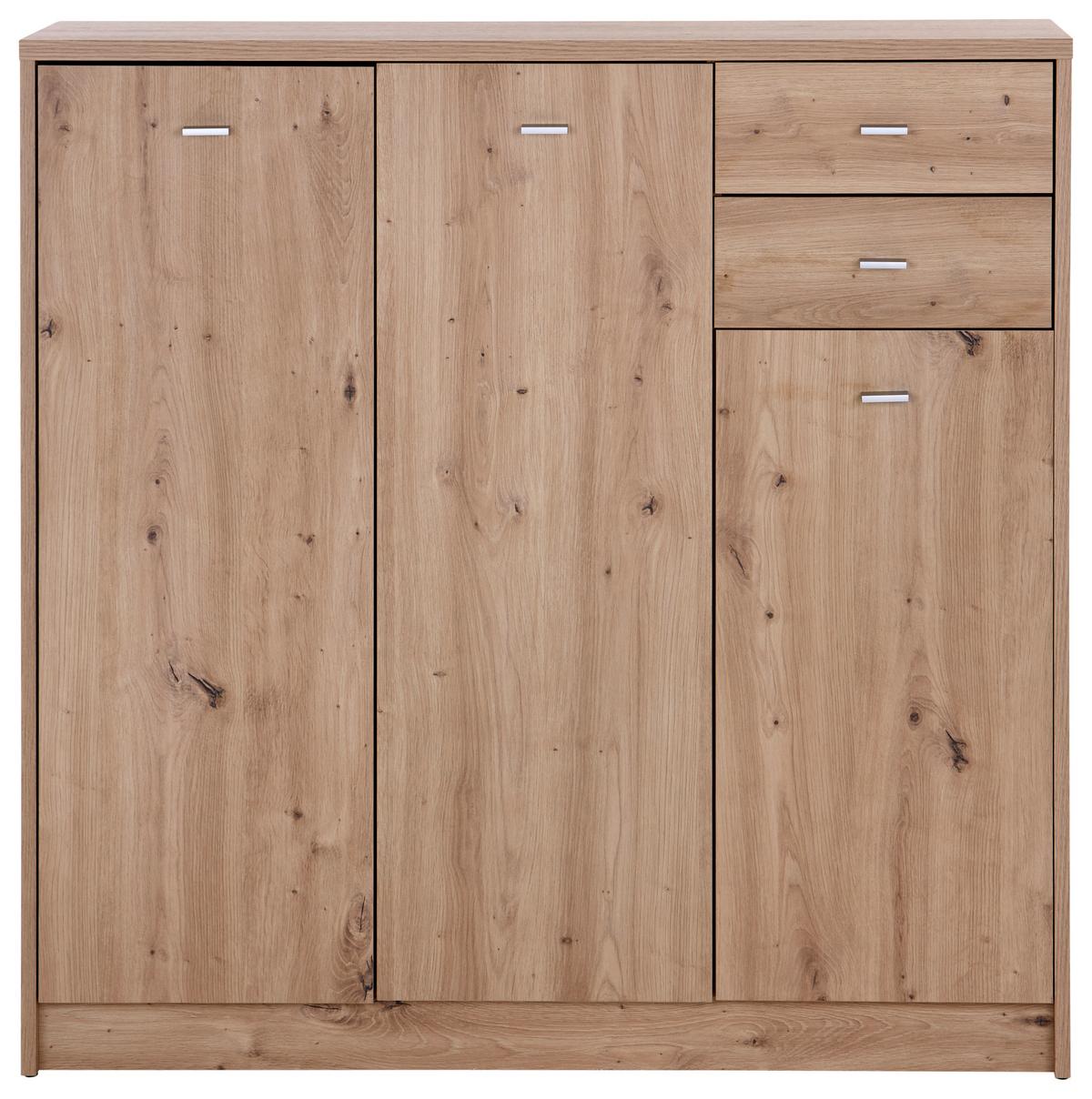 Kommode 109,1cm 4-You New, Eiche Artisan Dekor - Eiche Artisan, MODERN, Holzwerkstoff (109,1/111,4/34,6cm)