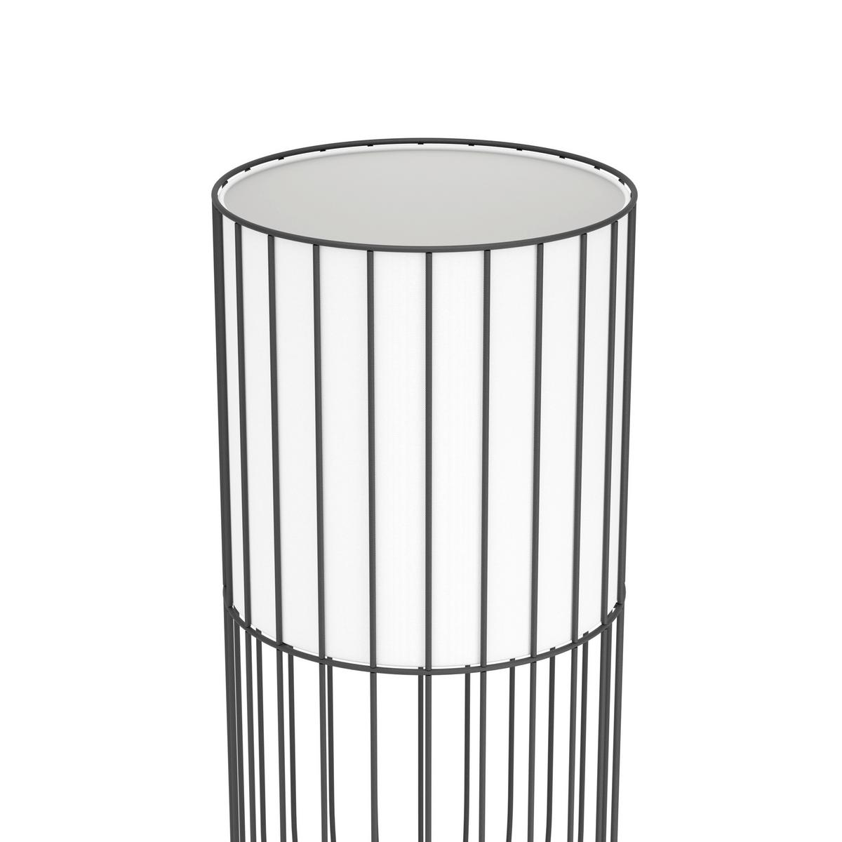 Tischleuchte 99101* Nosino - Schwarz/Weiß, Design, Textil/Metall (22/58cm) - Eglo