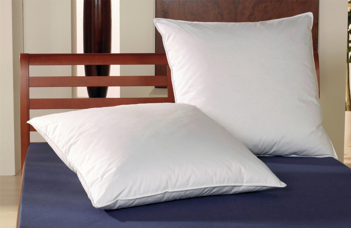 3-Kammer-Polster Daune Mittlere Stützkraft - Weiß, LIFESTYLE, Textil (70/90cm)