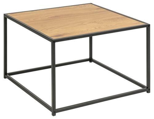 Konferenčný stolík SEAFORD - farba duba, Modern, kov/kompozitné drevo (60/40/60cm)