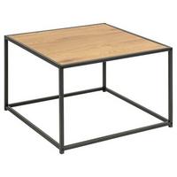 Konferenční stolek SEAFORD - barvy dubu, Moderní, kov/kompozitní dřevo (60/40/60cm)