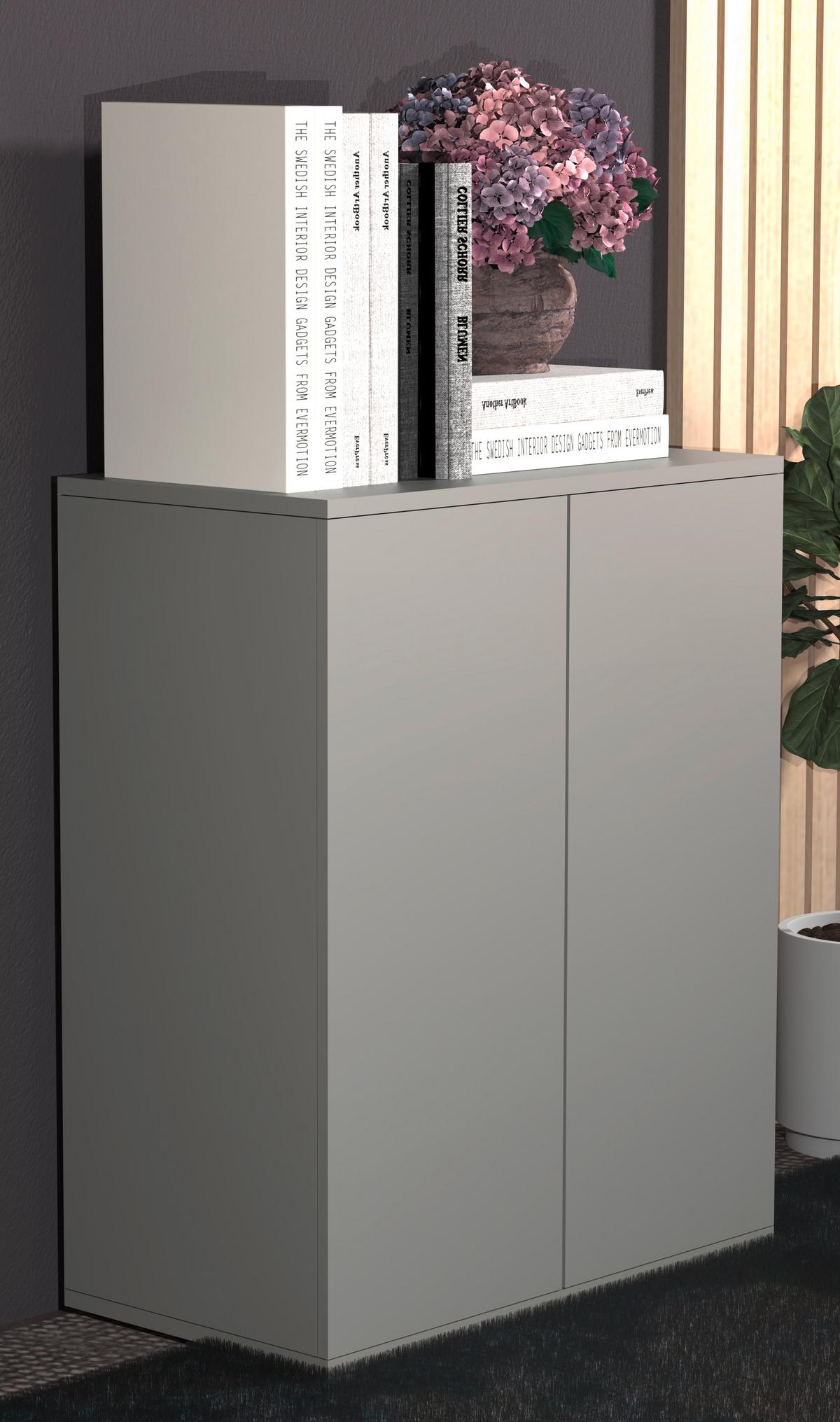 Kommode Dalosa Grau B: 60 cm - Grau, Design, Holzwerkstoff (60/73/32cm) - MID.YOU