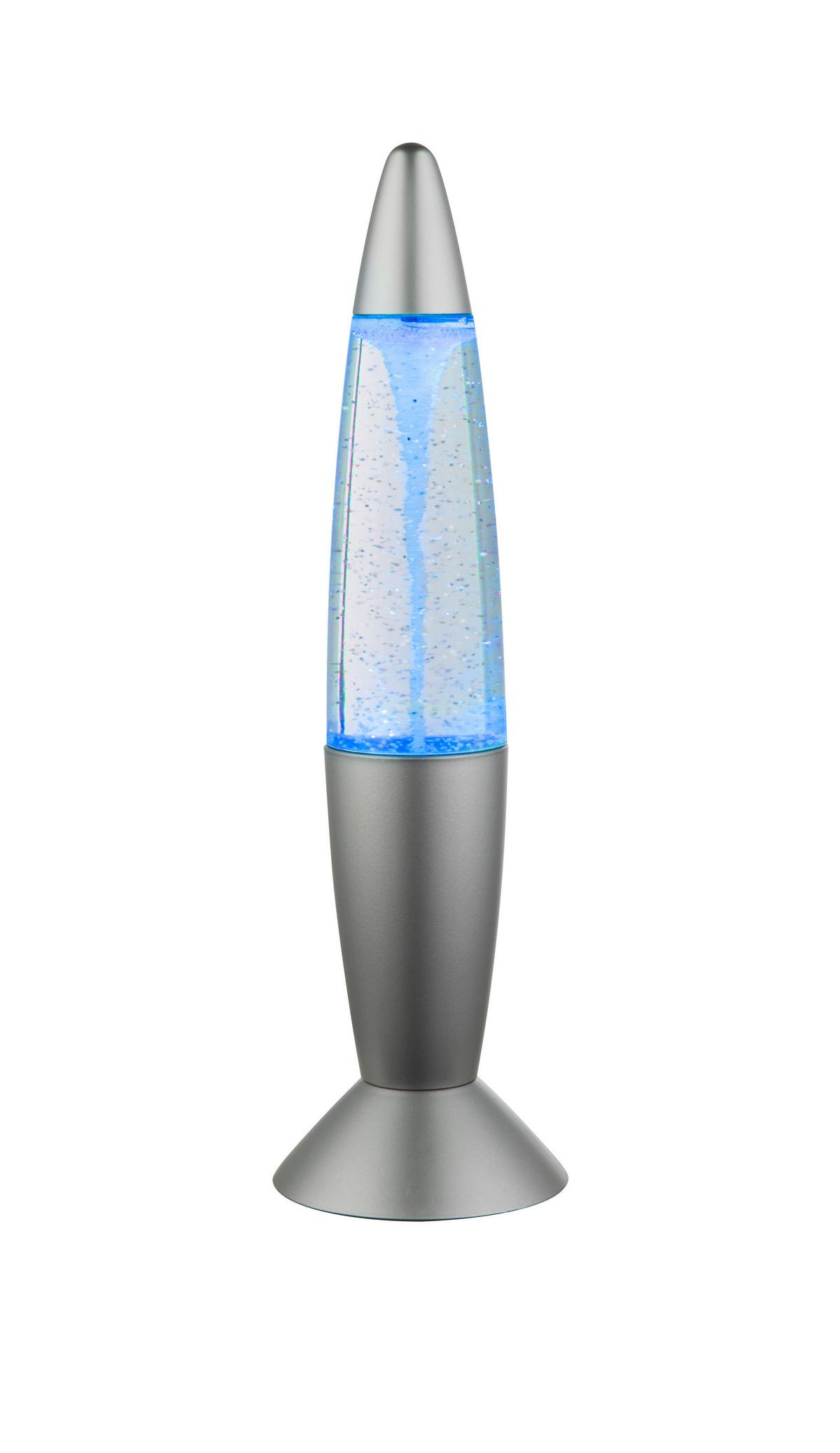 Tischlampe Magma Silberfarben Farbwechsler - Klar/Silberfarben, LIFESTYLE, Kunststoff (10/35,5cm) - Globo