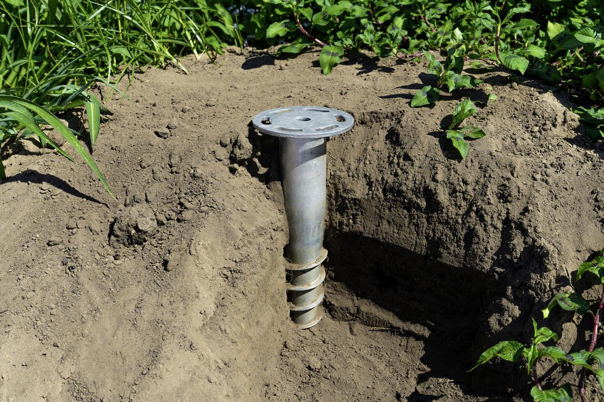 Fundament Erdanker Mit Gewinde - Silberfarben, Basics, Metall (16/50cm)