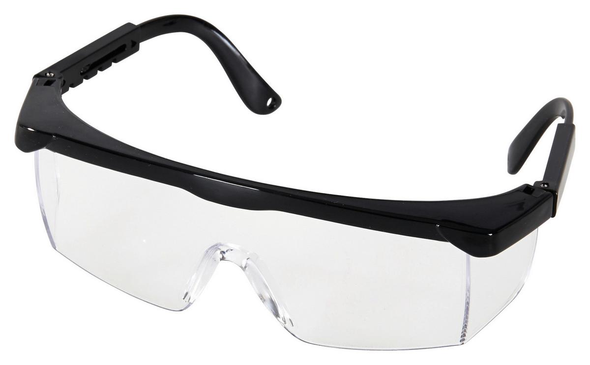 Schutzbrille Finn Schwarz Aus Kunststoff, Einheitsgröße - Transparent/Schwarz, KONVENTIONELL, Kunststoff