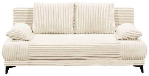Schlafsofa Sally Weiß B: 211 cm - Schwarz/Weiß, KONVENTIONELL, Textil (211/96/105cm) - MID.YOU