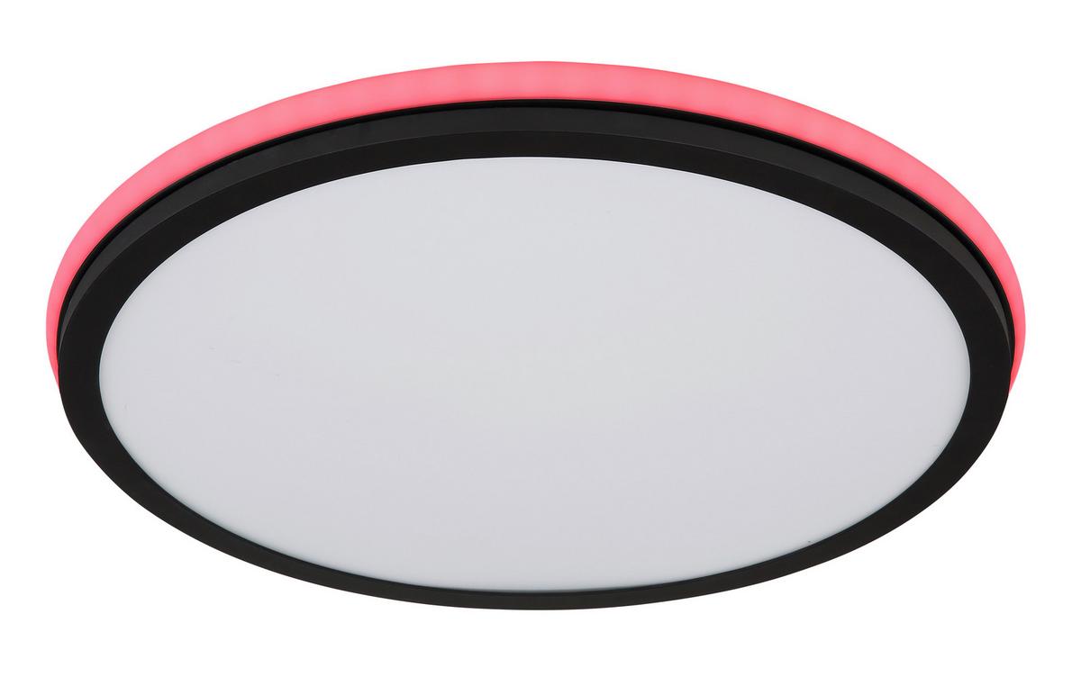 STROPNÉ LED SVIETIDLO JAXXI - čierna/opálová, Design, kov/plast (45/7cm) - Globo