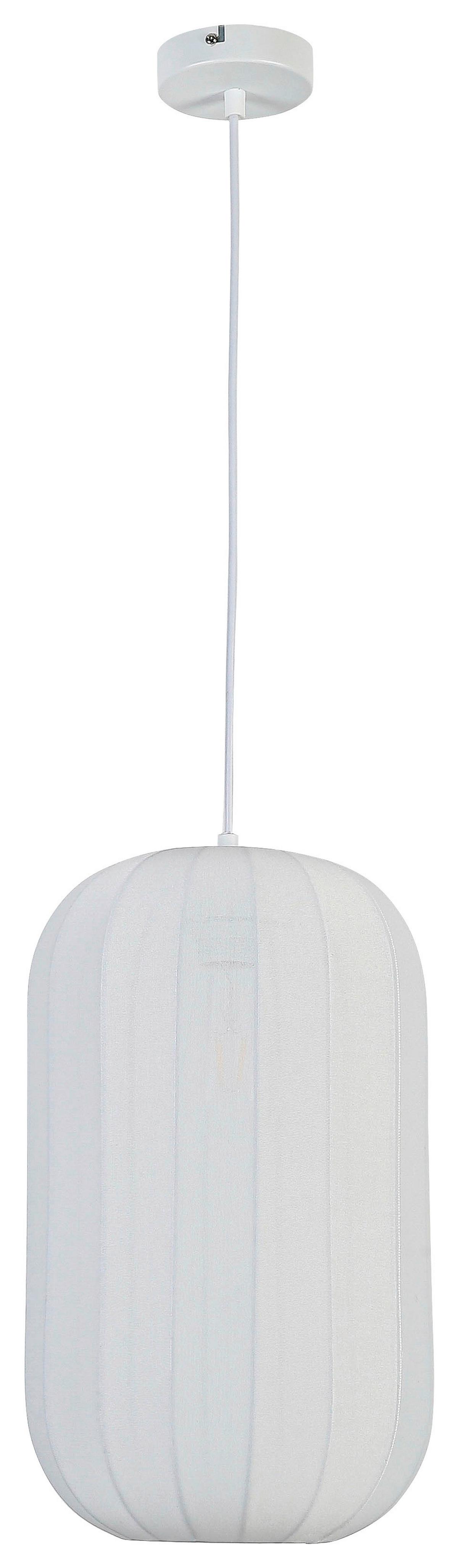 ZÁVESNÉ SVIETIDLO STOIU - biela, Modern, kov/textil (25/120cm) - Mömax