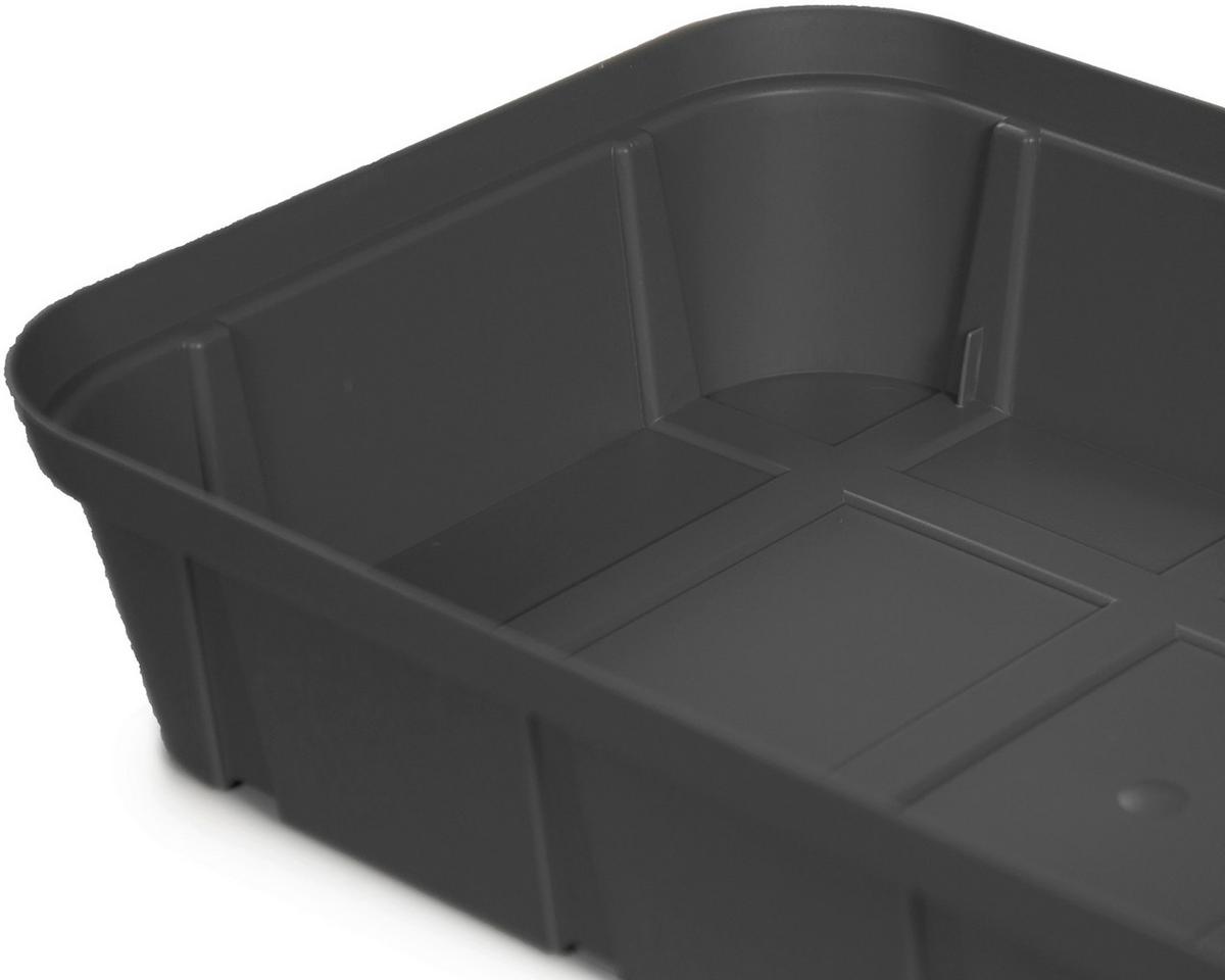 Anzuchtbeet Kunststoff 6 L 38x19x25 Cm - Anthrazit, Basics, Kunststoff (38/19/25cm)