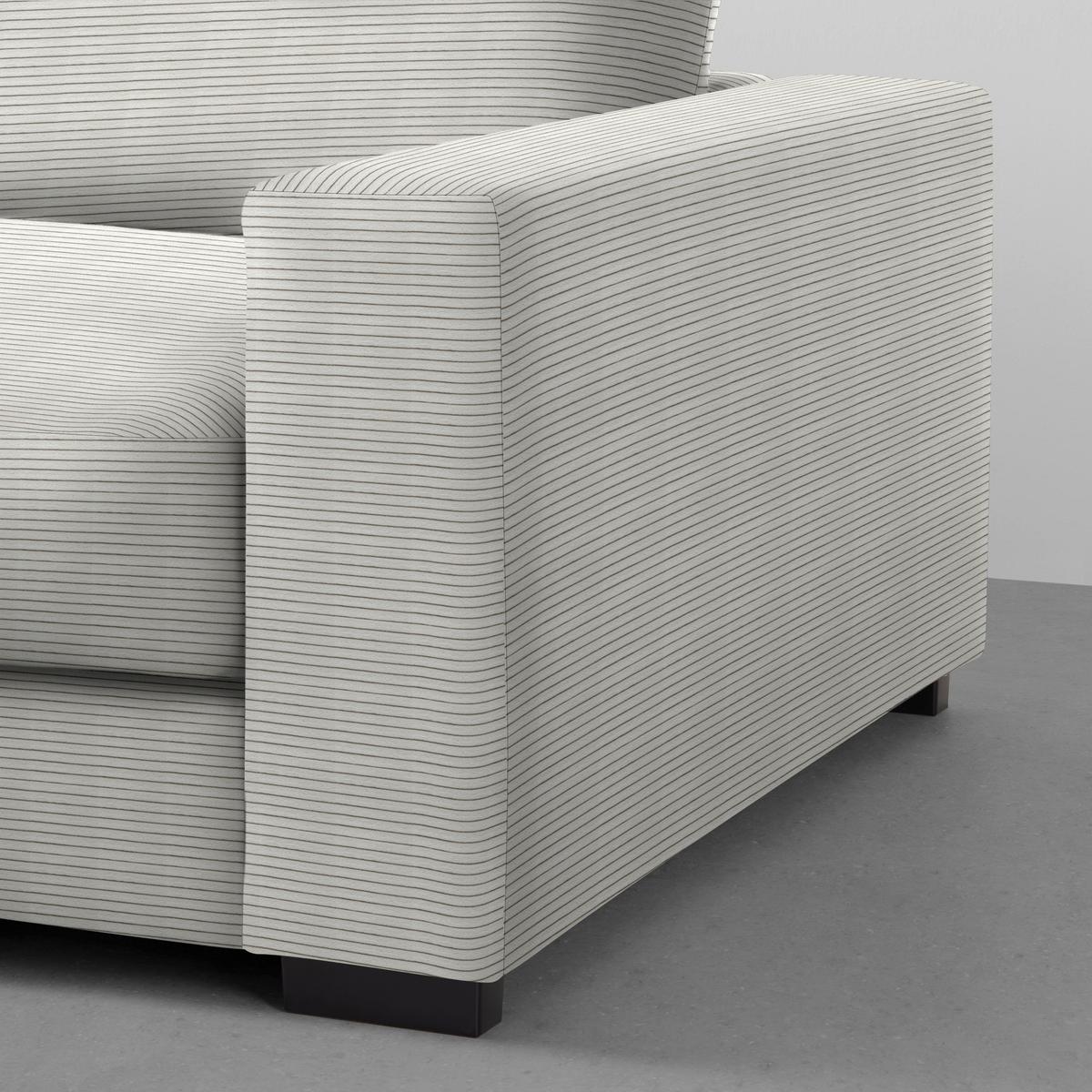 Rohová sedačka PEDRO, levá, béžový manšestr - béžová, Moderní, textil (180/265cm) - Mömax