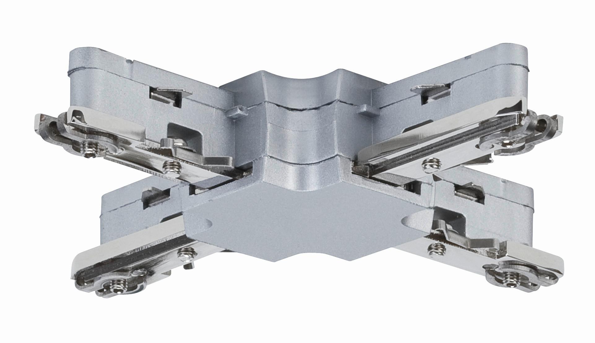 Schienensystem Urail X-Verbinder 97657 Chromfarben - Chromfarben, Design, Metall (10,4/1,8/10,4cm) - Paulmann