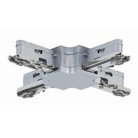 Schienensystem Urail X-Verbinder 97657 Chromfarben - Chromfarben, Design, Metall (10,4/1,8/10,4cm) - Paulmann